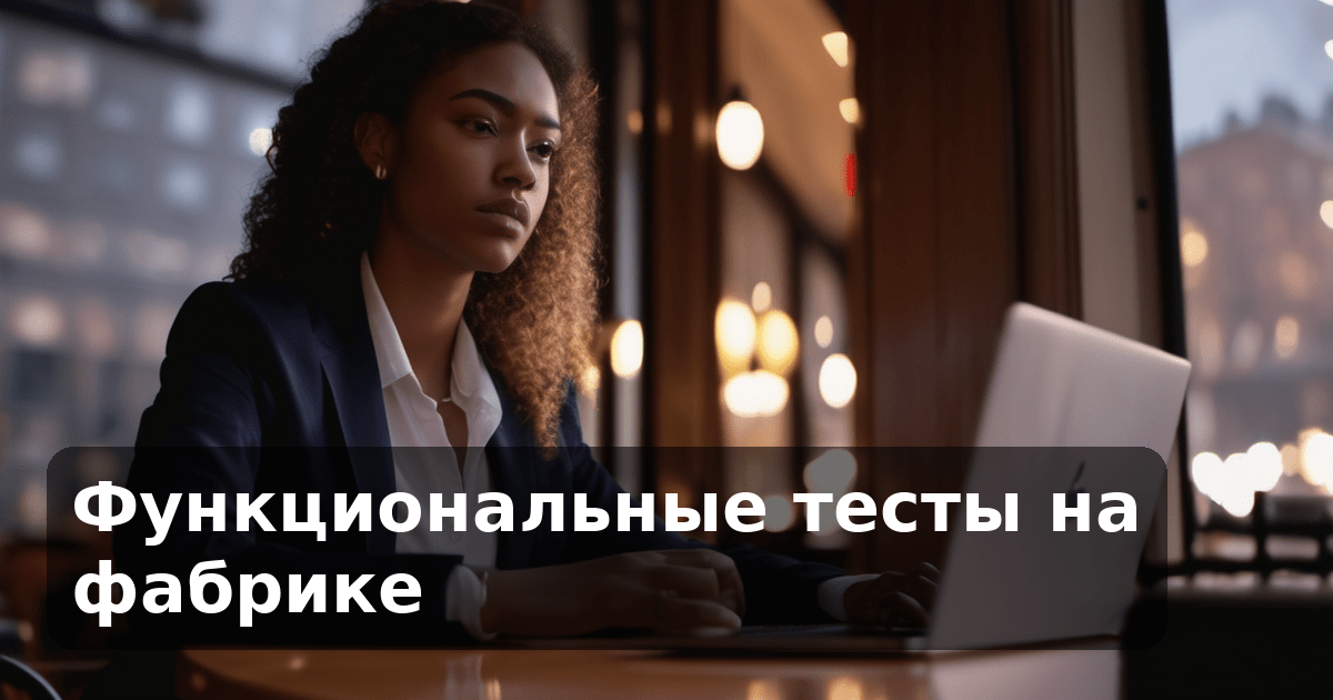 Функциональные тесты на фабрике
