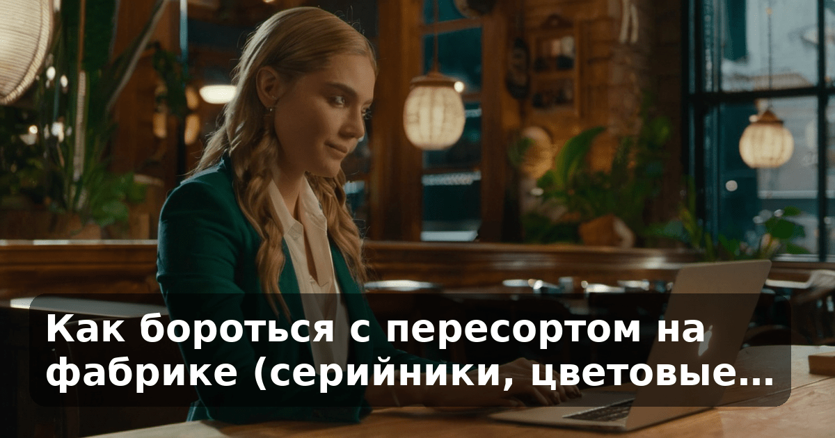 Как бороться с пересортом на фабрике (серийники, цветовые…