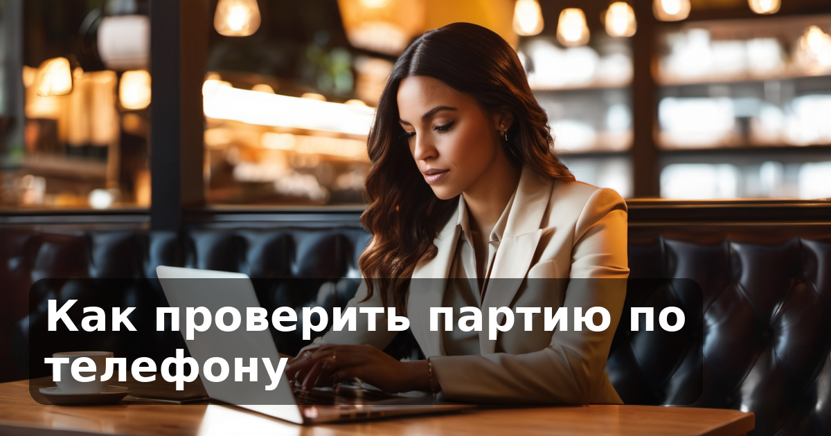 Как проверить партию по телефону