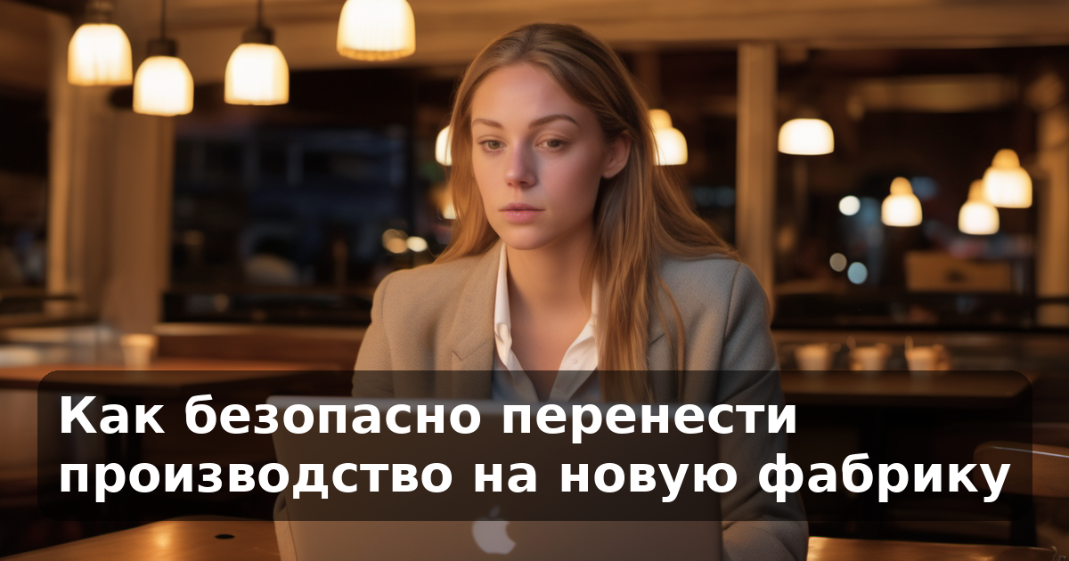 Как безопасно перенести производство на новую фабрику