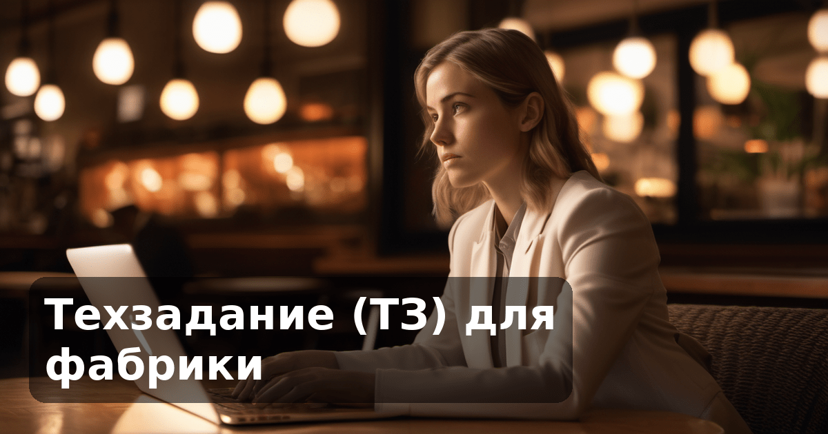 Техзадание (ТЗ) для фабрики