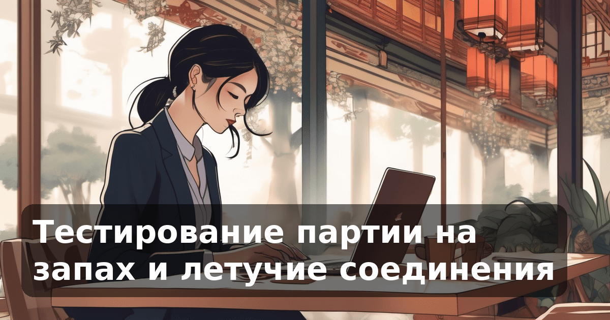 Тестирование партии на запах и летучие соединения